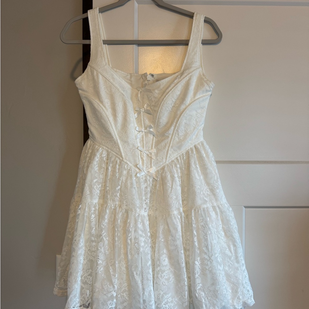 Rare London White Lace Dress